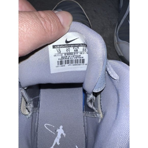 NIKE Swingman MVP 2 Mid Metal Baseball Cleats Gray/White 616258-011 Size 12 - Picture 12 of 12
